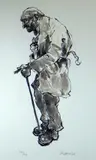 Untitled by Kyffin Williams Ra limited edition, ink, sold Jul 2019