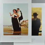 Amateur Philosophers' and 'The Missing Man II' unmounted, unframed, size approximately 80cm x 60cm, Artist Resale Rights may apply (condtion: good condition) by Jack Vettriano, oil, sold Jun 2018