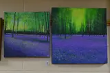 Morning Bluebells by John Connolly, acrylic, sold Jun 2018