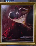 El chal (the shawl) by Fletcher Sibthorpe, print, sold Jun 2018