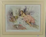 Romance with art by Gordon King, print, sold Jun 2018