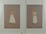 Angelina i' and 'angelina ii by Kay Boyce, pencil, sold Jun 2018