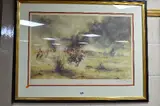 'Scots Greys - Charge' a limited edition colour print, no 421/500, numbered and by David Cartwright, print, sold Jun 2018