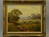 In the meadow by Lesley Hammett, oil on canvas, sold May 2018