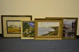 Coastal landscape by L Llewelyn Davies, watercolour, sold May 2018