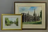 RBSA (BRITISH, 20TH CENTURY) 'Lichfield Cathedral from the North East corner of the Close by Mike Killfoyle Atd, 1994, watercolour, sold May 2018