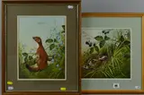 The first a pair of rabbits by Eve Coote, watercolour, sold May 2018