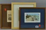 Tavern beach by Glynn Thomas, etching, sold May 2018