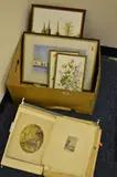 a collection of unframed Baxter prints in a folder, some mounted on paper, together by Baxter Prints, print, sold May 2018