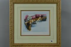 Reclining nude by Douglas Hofmann, print, sold May 2018