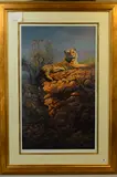 a limited edition artist proof 8/29 of a Tiger basking on a by Tony Forrest, Print is as new, frame is marked in places), sold May 2018