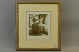 BALLERINA BEFORE A MIRROR, colour limited edition print, No 17/295, numbered and signed in pencil, 29cm x 25cm, framed and glazed by Douglas Hofmann, print, sold May 2018