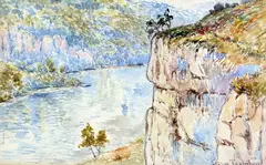 Lytton Vale Derbyshire by Thomas Charles Leeson Rowbotham, watercolour, sold Apr 2018