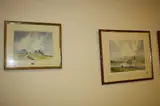 Ruthuen barracks by Jeff Buttress, watercolour, sold Apr 2018