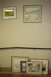 six watercolours, and a signed print including Highland Croft and Weston Park, together with R H Thorne oil on board (8) by Jean M Banks, print, sold Apr 2018