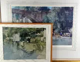 SCOTTISH (1880-1969), two lithographic prints, the first 'Riverside Washing, Laverdac by William Russell Flint, print (other), sold Apr 2018