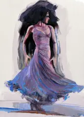 'Lilac - a Study', a limited edition print of a woman in by Fletcher Sibthorpe, print, sold Apr 2018