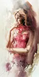 'Love' an artist proof 16/39 of a scantilly dressed woman, by Gordon King, pencil, sold Apr 2018
