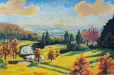 View from Chartwell by Winston Churchill, print, sold Apr 2018