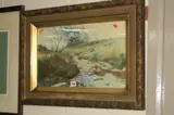 LATE 19TH CENTURY BRITISH SCHOOL, river landscape, a watercolour, signed and by Indistinctly Signed, watercolour, sold Apr 2018