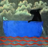 (BRITISH B.1956), 'Salty', a Limited Edition print, 368/395, monogrammed and by Mackenzie Thorpe, print, sold Apr 2018