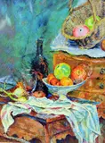 (AUSTRALIAN B.1930), 'Still Life (Homage To Cezanne), a Limited Edition print, signed by Rolf Harris, print, sold Apr 2018