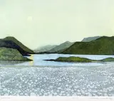 Lakeshore, a colour etching, limited edition No.140/180, by Philip Greenwood, etching, sold Apr 2018