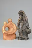 Both showing signs of major damage and by Peter Hayes, sculpture, sold Apr 2018