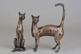 One is standing and one is sitting by Paul Jenkins, bronze, sold Apr 2018