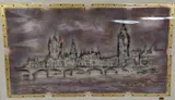 'HOUSES OF PARLIAMENT', a mixed media work of art signed and titled in pencil, by Kevin Blackham, mixed media, sold Mar 2018