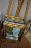 six framed oil paintings, still life, landscapes, etc and by Initialled P.g.c., oil, sold Mar 2018