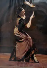 'DANCING HANDS', a limited edition print 131/295, signed in pencil, mounted, by Fletcher Sibthorpe, print, sold Mar 2018