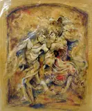a limited edition print 218/295, signed, titled and numbered in by Joy Kirton-smith 'masquerade Ii', print, sold Mar 2018
