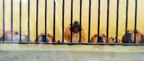 'JAILHOUSE ROCK', a limited edition print 5/395, signed in pencil, with certificate, by John Silver, print, sold Mar 2018