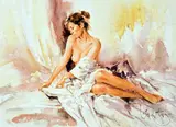 'STUDIO READ', a limited edition artist proof 12/19, signed, titled and numbered in by Gordon King, pencil, sold Mar 2018