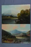 Part of Gwynant Lake, North Wales' and 'Near Festiniog, Merionethshire, .......From Porthmadog by Harry Armstrong Whittle, 1890, oil, sold Mar 2018