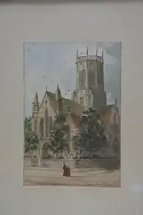 'Church of The Redeemer, Hagley Road', watercolour, signed lower by Paul Braddon, watercolour, sold Mar 2018