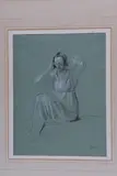 'Portrait of The Artist's Niece', pastel sketch of a young by Jean-Louis Forain, pastel, sold Mar 2018