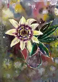 'FLOWER STUDY', an original watercolour painting, signed by the artist, mounted not by Bernadette Owen, watercolour, sold Mar 2018