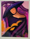 ORIGINAL PASTEL DRAWING WITH GOLD ACCENTS, signed by the artist in pen, mounted, by Pascale Bigot, PASTEL, sold Mar 2018