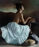 'THE WHITE SLIP', a limited edition print 96/195 signed and numbered in pencil, by Douglas Hofmann, print, sold Mar 2018
