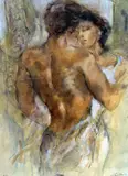 'L'AMOUR', an artist proof print, signed and titled in pen, mounted but unframed, by Gary Benfield, print, sold Mar 2018