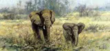 'VENTURING OUT', a limited edition print 471/500, with studio blind stamp, unmounted by Tony Forrest, print, sold Mar 2018
