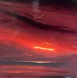 'SKIES OF FIRE II', a limited edition print on board, 162/495 signed and numbered, by Jonathon Shaw, print on board, sold Mar 2018