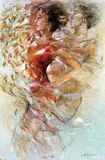 'SUMMER ROMANCE', an artist proof print 15/25, printed on linen, signed, titled and by Gary Benfield, print, sold Mar 2018
