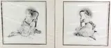 'LOUISA I AND II', a pair of limited edition prints 200/500, signed and numbered in by Kay Boyce, pencil, sold Mar 2018