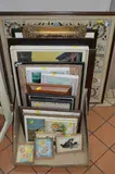 a box and loose of colour prints, needlework pictures and a gilt framed mirror (box and five loose) by Pictures And Prints, print (other), sold Mar 2018