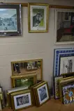 eleven limited colour prints of Lions, Wolves and other wild animals, together with a gilt framed mirror, an oil on canvas and two other prints (15) by Stephen Gayford, oil on canvas, sold Mar 2018