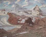 The Matterhorn from the Riffelhorn, Switzerland Signed Oil on canvas 80 x 100cm by Victor Coverley-Price, Oil on canvas, sold Jun 2017