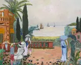 Les St Halbhan l'été by Ramon Dilley, Oil on canvas, sold Jun 2017